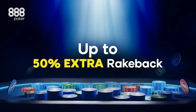 Increase Your Poker Winnings with 888poker's Permanent 50% Rakeback Promotion.