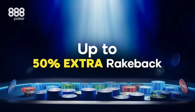 Increase Your Poker Winnings with 888poker's Permanent 50% Rakeback Promotion.