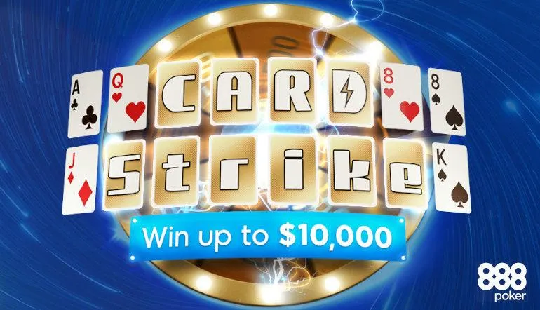 Strike It Big with Card Strike: 888poker's Promotion Offers Up to $10k in Prizes to Cash Game Players.
