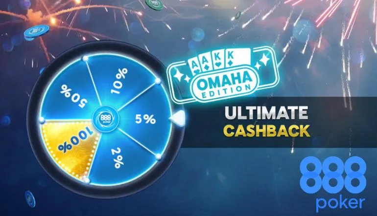 Get up to 100% Cashback at 888poker's Omaha Cash Tables