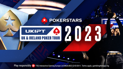 Exciting promotional image for the return of the UKIPT poker tour. PokerStars' British Isles Tour Comes Back Strong in 2023