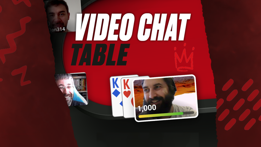 Promo Image for pokerstars' video chat online poker tables. Time to practice your poker face. PokerStars UK officially launches its revamped Home Games with integrated webcam features on its desktop and mobile app.
