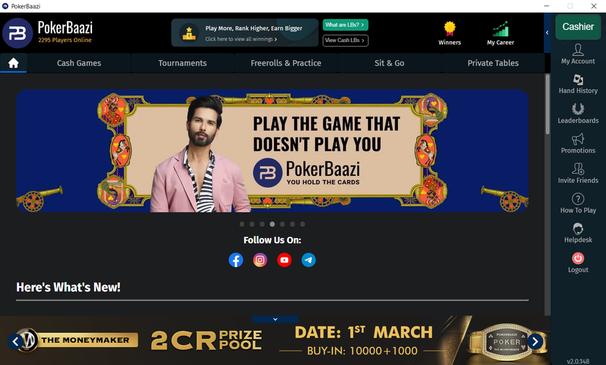 India's PokerBaazi is Bigger than Global Rooms partypoker, 888, & Unibet