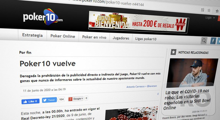 Spanish Poker News Sites Return Online as Emergency Coronavirus Measures Lifted