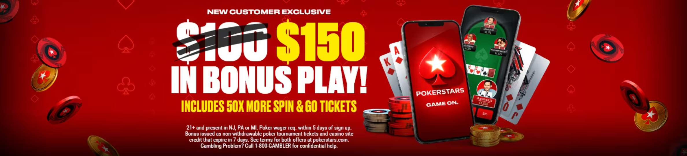 PokerStars $150 Bonus