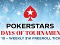 PokerStars 25 Days of Tournaments: Weekly Freeroll Tickets Up for Grabs