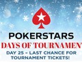 Last of the 25 Days of Tournaments Kicks Off: Win Your Share of the Final $1k Freeroll