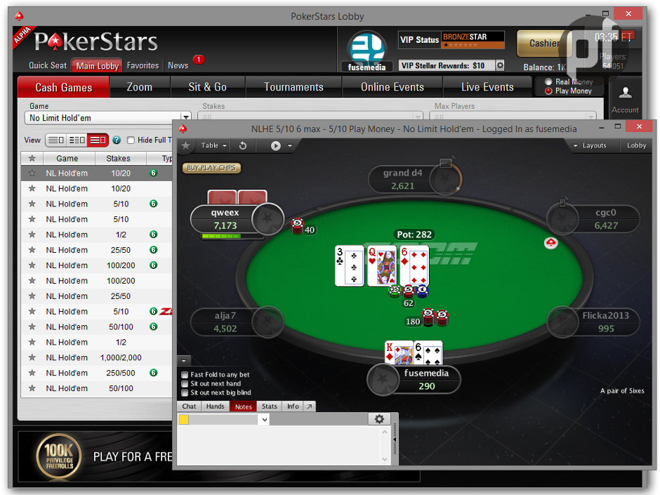 Pokerstars online