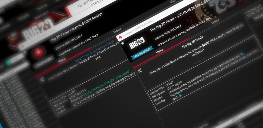 Big 20 Finale: New Players Can Get a Free $55 Ticket by Signing Up