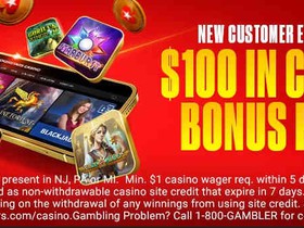PokerStars Casino: Get $100 Bonus for Just $1!