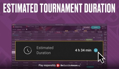 New PokerStars Feature Predicts How Long Tournaments Will Last - PokerStars is introducing a new tool that predicts how long tournaments will last, helping players better plan their sessions. New PokerStars Feature Predicts How Long Tournaments Will Last