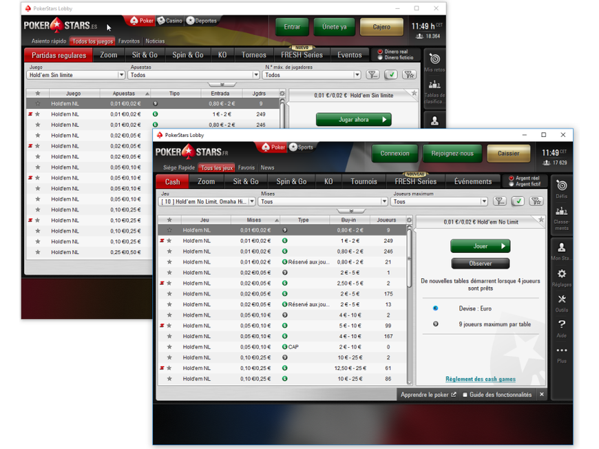 PokerStars Combines Online Poker Player Pools in France and Spain