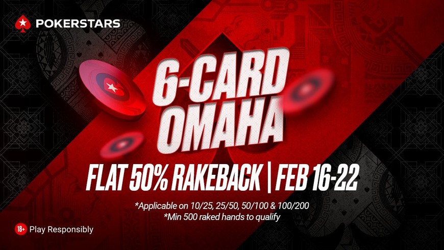 PokerStars Rolls Out 6 Card Omaha to its Indian Segregated Room - To promote the action-packed variant of PLO, PokerStars.IN is offering a flat 50% rakeback on select stakes. PokerStars Rolls Out 6 Card Omaha to its Indian Segregated Room