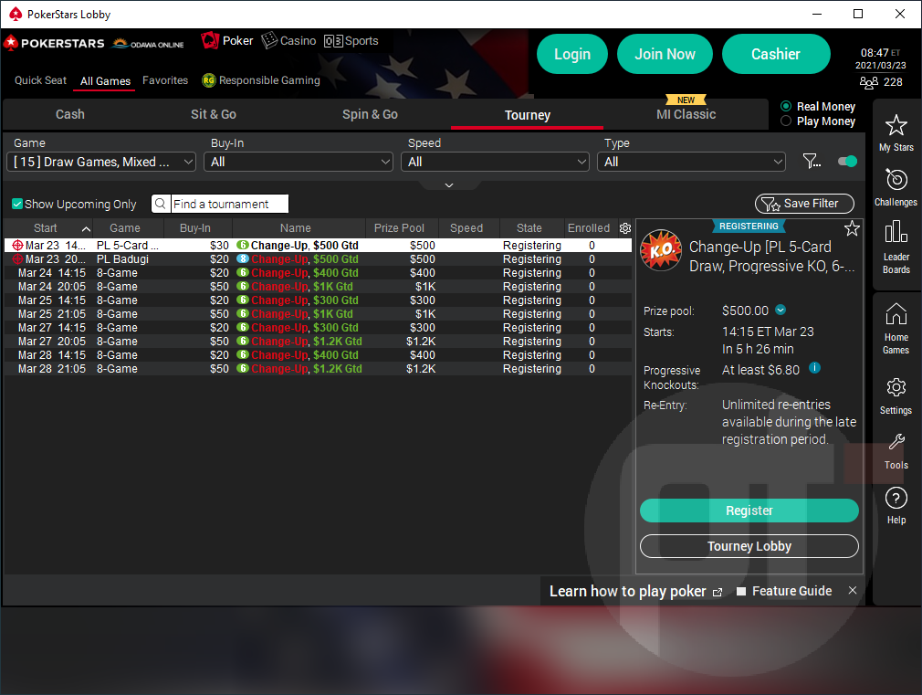 PokerStars Michigan Adds Mixed Rotation Games to Cash and Tournaments PokerStars Michigan Adds Mixed Rotation Games to Cash and Tournaments