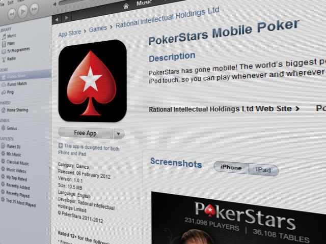 for ipod instal PokerStars Gaming