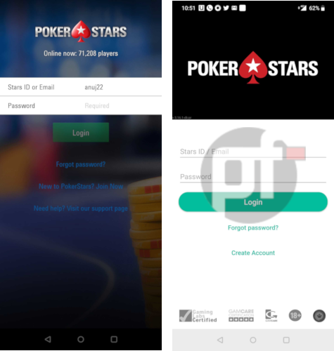PokerStars New Mobile Design