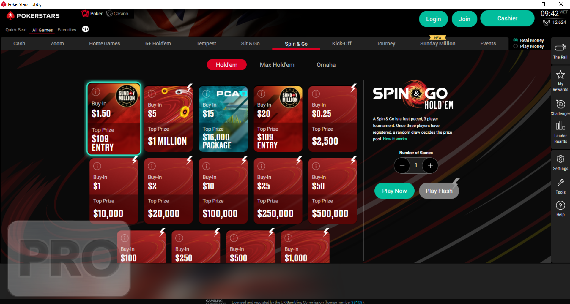 Poker Star Spin And Go 1 Million PokerStars Unveils New Look for its Spin & Go Lobby in the UK | Pokerfuse