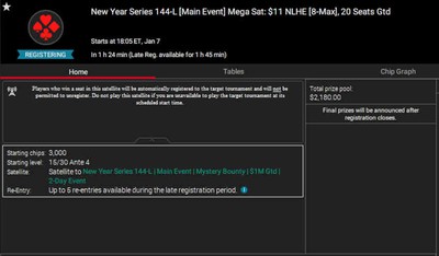 PokerStars New Year Series Qualifiers Are Running Around the Clock – Take Your Shot