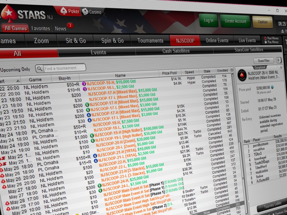 pokerstars nj casino