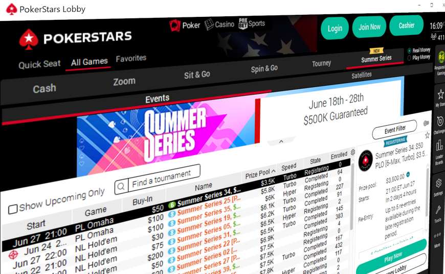 Summer Series in New Jersey Concludes this Weekend with a $75,000 Guaranteed Main Event