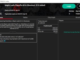 PokerStars Ontario Launches Free Maple Leafs Freeroll Series