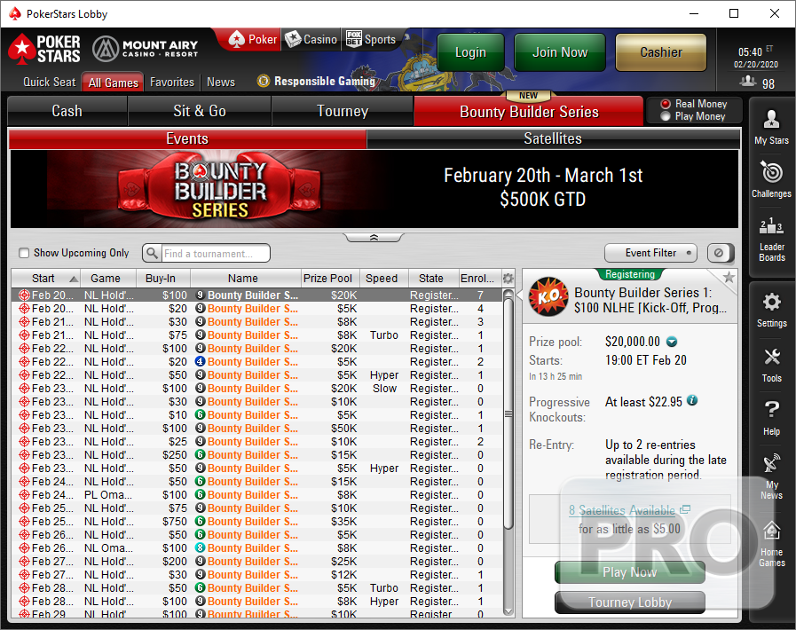 pokerstars bounty series