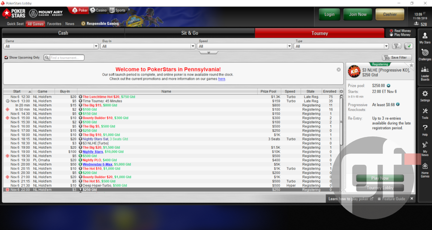PokerStars Fully Operational in Pennsylvania Following Successful Soft Launch