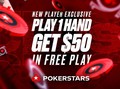 PokerStars PA Launches New Welcome Bonus Offering $50 in Free Play