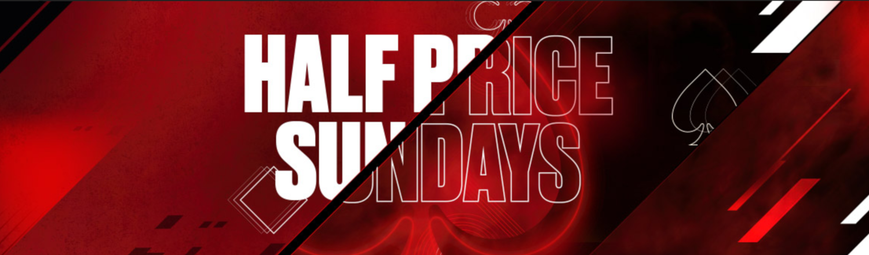 Celebrate the Holiday Weekend with Half Price Tournaments at PokerStars PA and PokerStars NJ on Sunday