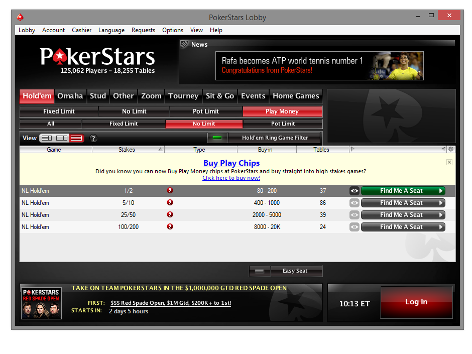 poker stars for money