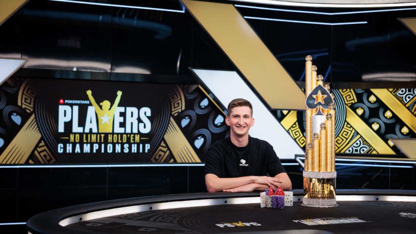 2023 PokerStars Players Championship (PSPC) winner, Aliaksandr Shylko.