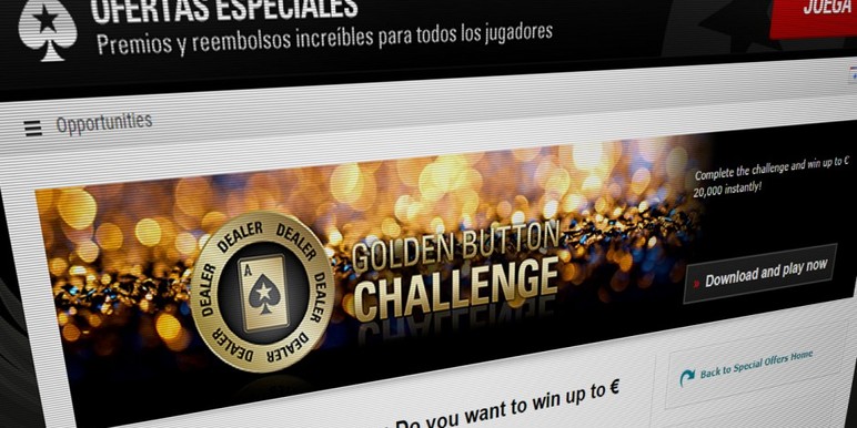 The promotion on PokerStars’ segregated European sites last month featured Golden Button Challenge, a new personalized collection promotion that is… The promotion on PokerStars’ segregated European sites last month featured Golden Button Challenge, a new personalized collection promotion that is…