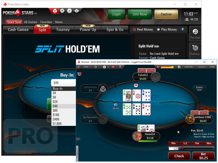 For a "Limited Time Only," PokerStars Launches Split Hold'em