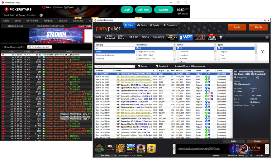 PokerStars' Stadium Series, Partypoker's WPT Series Have Racked Up Nearly $2 million in Overlays so Far