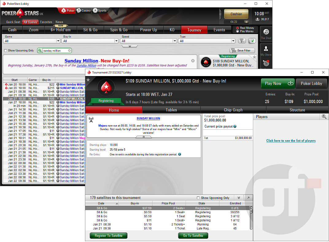 Exclusive: PokerStars Permanently Halves Sunday Million Buy-in Exclusive: PokerStars Permanently Halves Sunday Million Buy-in