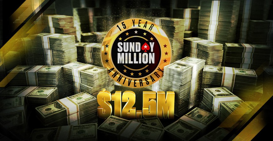 PokerStars Eyes New Sunday Million Record with 15th Anniversary Event