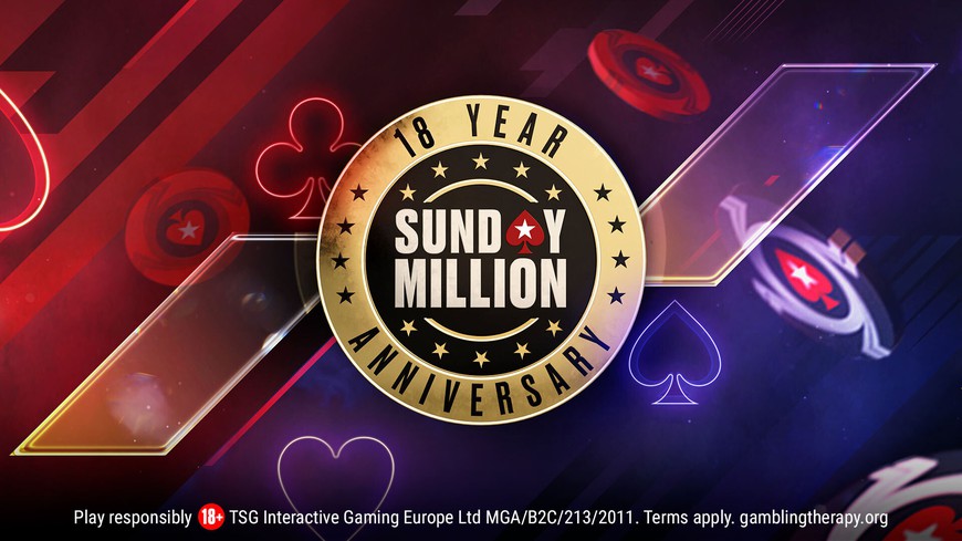 PokerStars Celebrates 18th Anniversary of Sunday Million With a Boosted Guarantee