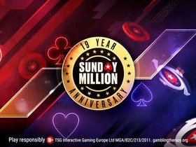 More Than 2,000 Seats Still Available to This Week's PokerStars Sunday Million Anniversary Edition