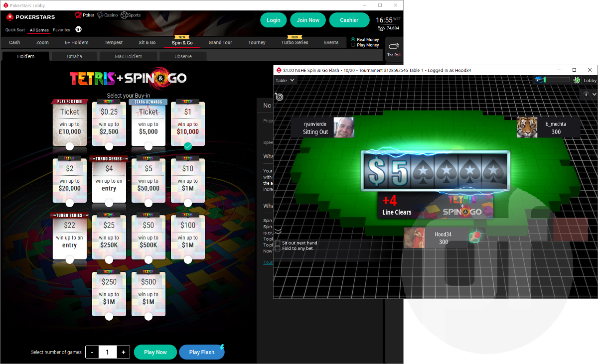 PokerStars Tetris + Spin & Go: Huge New Leaderboard Promotion Launches on  Dot-Com Market | Pokerfuse