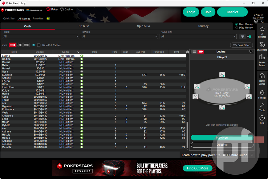 PokerStars Increases Rake in US & Ontario Amid New Competition