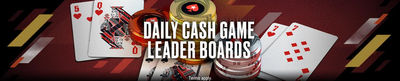 promo image advertising pokerstars new daily cash leaderboards promotion. For the first time, PokerStars announces daily cash game leaderboard promotions for players in New Jersey, Pennsylvania, and Michigan.