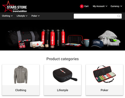Stars Group Launches Online Stars Merchandise Store