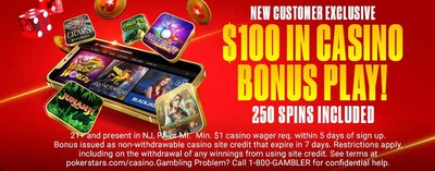 Online Casino, 100% Up To £100 Bonus