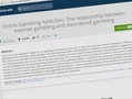 Research Finds Internet Gambling "Not Predictive of Gambling Problems"