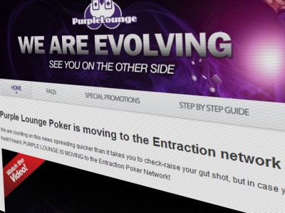 Purple Lounge Moves Poker Room from Microgaming to Entraction