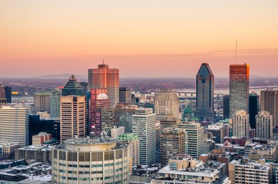 Downtown montreal at sunset. Québec's "New Reality" That "Can't Be Ignored Any Longer"