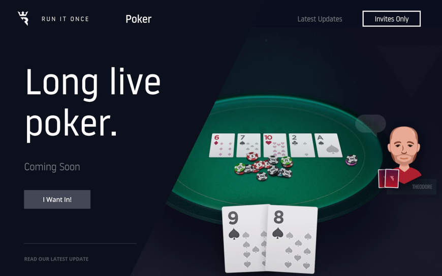 Run It Once Poker Announces Public Launch Date