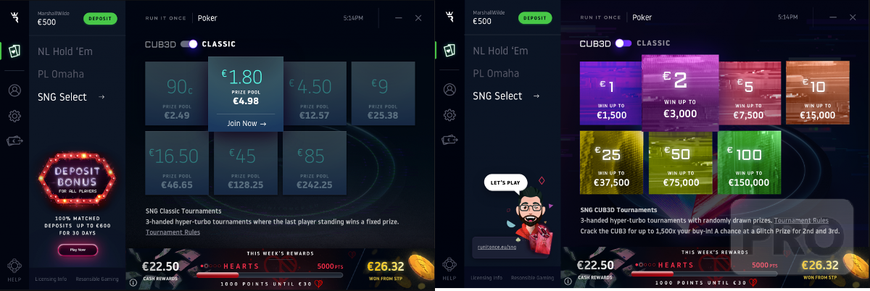 Run it Once "Select" Tournaments Will Let Users Choose Between Regular and Lottery Sit and Gos