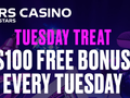 Stars Casino $100 Tuesday Treat Bonus Rewards Players' Social Media Activity