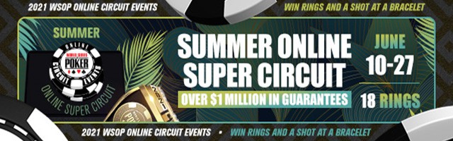 WSOP Gears Up for Online Super Circuit with Full Slate of June Promotions